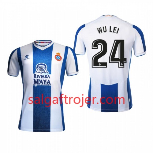 RCD Espanyol Fodboldtrøjer Wu Lei 24 Hjemmebanesæt 2019/20 Kort ærmer RCD Espanyol Fodboldtrøjer Wu Lei 24 Hjemmebanesæt 2019/20 Kort ærmer